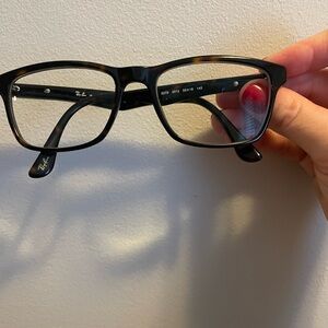 Ray-Ban Black and Tortoiseshell Rectangular Glasses